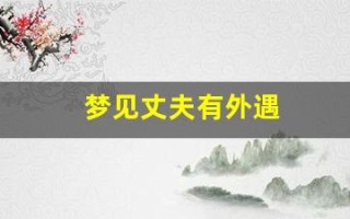 梦见丈夫有外遇(梦见丈夫有外遇并有了孩子)
