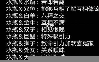 水瓶座女生最配星座(水瓶座女生最配星座男生)