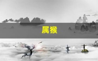 属猴(属猴的年龄表)