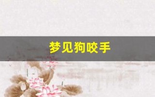 梦见狗咬手(梦见狗咬手腕是什么预兆)