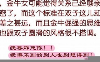 金牛女和双子男(金牛女和双子男在一起合适吗)