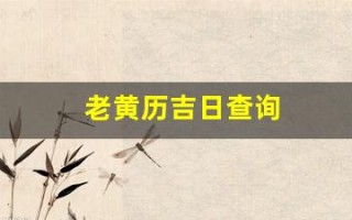 老黄历吉日查询(生孩子老黄历吉日查询)
