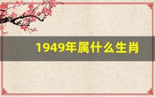 1949年属什么生肖(1949年属什么生肖 今年多大了)