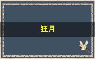 狂月(狂月天时的微博)