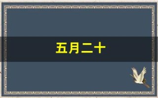 五月二十(五月二十四是什么星座)