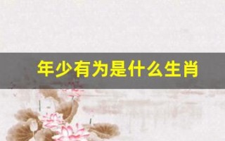 年少有为是什么生肖(年少有为指什么生肖) 年少有为是什么生肖(年少有为指什么生肖)